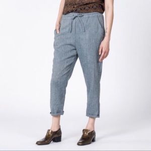 Lucca x Wildfang Grey Cropped Lamar Jogger (Small)